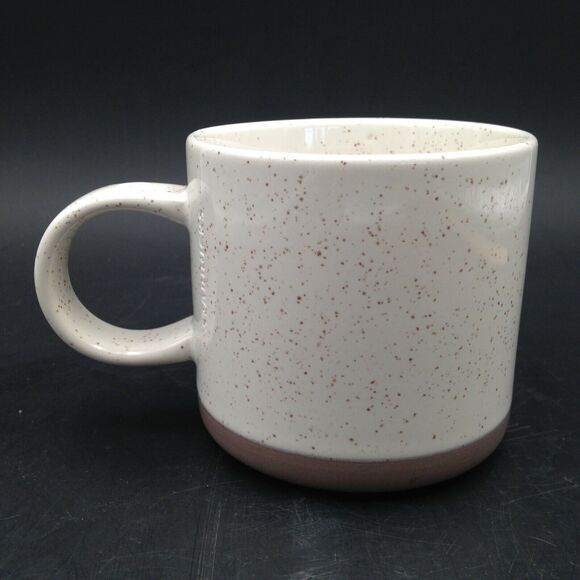 Starbucks Ceramic Coffee Mug 12oz Speckled Off White Rose Gold Heart 2017 - Picture 3 of 8